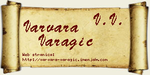 Varvara Varagić vizit kartica